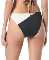 Vince Camuto Women's Colorblocked High-Cut Bikini Bottoms