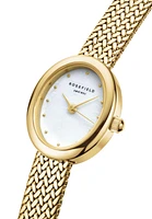 Rosefield Mini Oval Women's Gold Tone Stainless Steel Bracelet Watch 22mm
