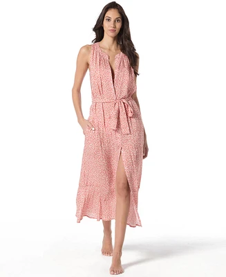 Vince Camuto Women's Leopard-Print Cover-Up Dress