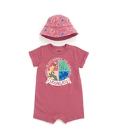 Harry Potter Baby Boys Romper and Bucket Sun Hat Outfit Set