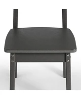 Kids 5-Piece Modern Hdpe Dining Table and Chairs Set