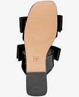 Aaj By Aminah Women's Jody Bow Flat Sandals
