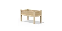 Farmhouse 24-in x 48-in x 31-in Cedar Elevated Victory Garden Bed