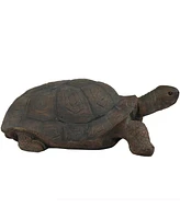 Poly-Concrete Tortoise Garden Statue - Indoor or Outdoor Use - Todd - 30" W