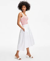 On 34th Women's Drop-Waist Midi Skirt, Exclusively at Macy's