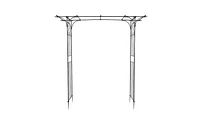 Flat Roof Wrought Iron Climbing Frame for Plants Durable Garden Arch Support
