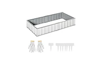 Garden Bed Strong Wooden Planter for Growing Vegetables, Herbs, and Flowers