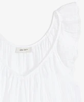 On 34th Women's Cotton Gauze Flutter-Sleeve Top, Exclusively at Macy's