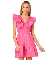 Adrianna by Papell Women's Ruffled Cotton Fit & Flare Dress
