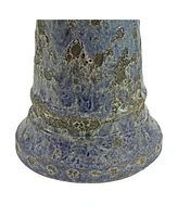 Rennes Outdoor Ceramic Bird Bath - 22.5" H - Uv- and Frost-Resistant