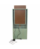 Sunflower Fields Outdoor Water Fountain - 48.5-Inch - Galvanized Steel - Includes Warm White Led Lights