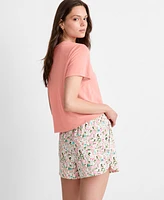 State of Day Women's Relaxed-Fit Short-Sleeve Tee, Exclusively at Macy's