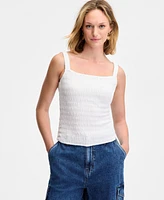 On 34th Women's Cotton Gauze Smocked Tank, Exclusively at Macy's
