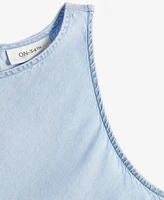 On 34th Women's Chambray Sleeveless Top, Exclusively at Macy's