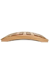 Garden Bridge in Western Cedar for Outdoor Landscape Decoration