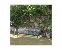 Mini Raised Garden Bed Planter Box with Greenhouse Combo for Efficient Gardening