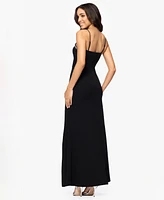 Blondie Nites Juniors' Embellished Sweetheart-Neck Gown