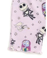 Nightmare Before Christmas Baby Girls Disney Winnie the Pooh Minnie Mouse Lilo & Stitch Peplum T-Shirt and Bike Shorts Outfit Set Newborn to