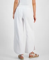 Jm Collection Women's Cotton Tulip-Hem Gauze Pants, Exclusively at Macy's