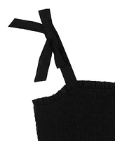 Rare Editions Big Girls Clip-Dot Shadow Strip Dress