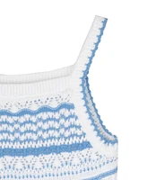 Rare Editions Big Girls A-Line Crochet Dress