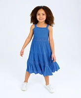 Rare Editions Toddler and Little Girls Crochet Gauze Sundress