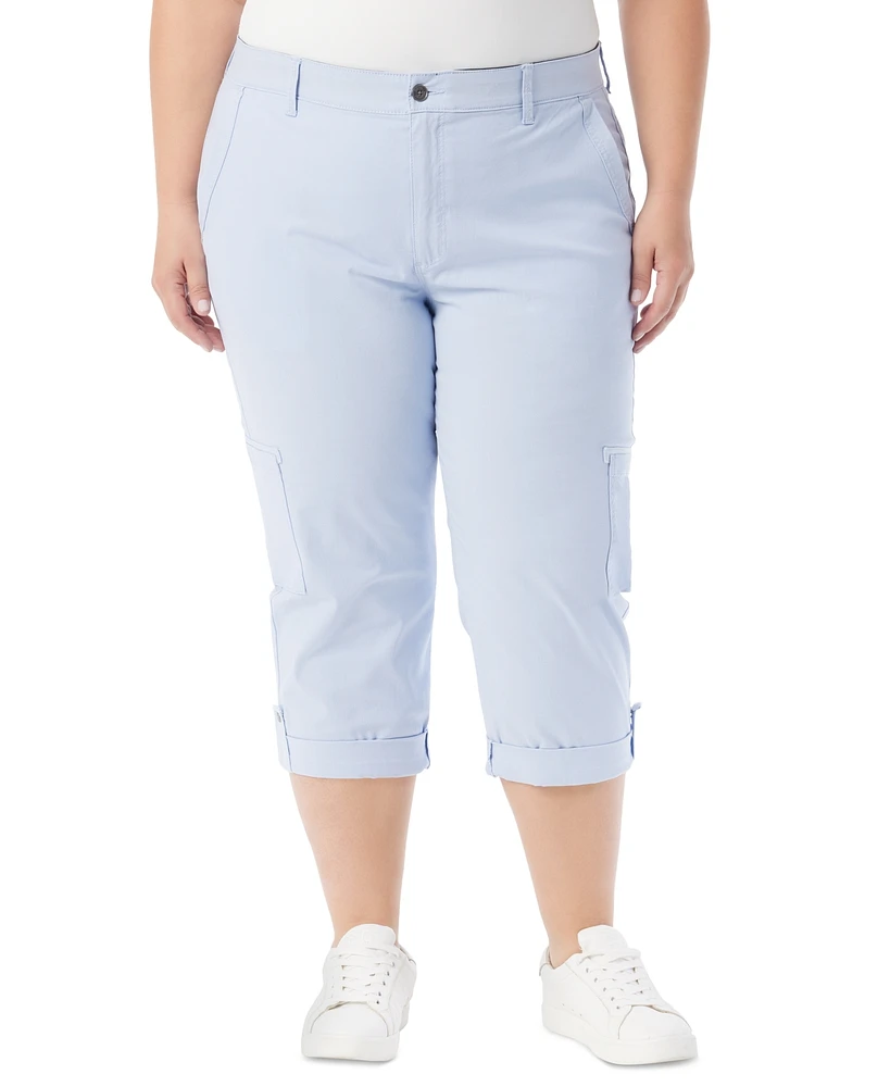 Gloria Vanderbilt Plus Cargo Capri Pants
