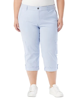 Gloria Vanderbilt Plus Cargo Capri Pants