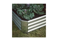 Industrial Farmhouse Raised Garden Bed Metal Planter with Liner for Outdoor Gardening