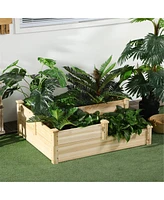 Wooden Garden Bed for Outdoor Planting Elevated, Durable, and Stylish