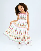 Rare Editions Toddler and Little Girls Tropic Floral Print Maxi Dress