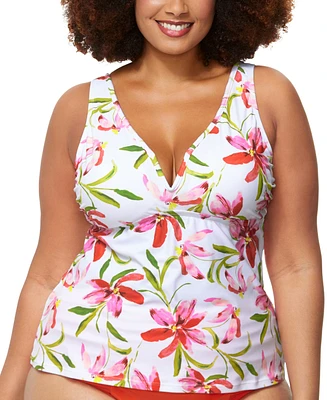 Raisins Curve Trendy Plus Tanzania Tankini Top