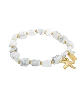 Robert Lee Morris Soho White Howlite Starfish Stretch Bracelet