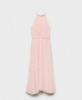 Mango Women's Pleated Halter Neck Dress