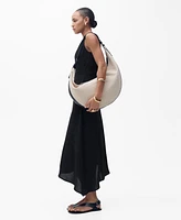 Mango Women's Long Asymmetric Dress