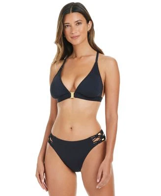 Bleu By Rod Beattie Womens La Cote Dazur Macrame Trim Bikini Top Bottoms