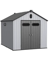 8' x 10' Plastic Tool Room: Ultimate Outdoor Storage Solution for Gardens and More