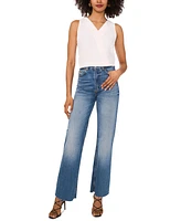 Vince Camuto Women's V-Neck Crossover Sleeveless Top