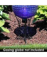 Bronze Steel Gazing Ball Stand Outdoor for 10-Inch or 12-Inch Garden Gazing Globes - 9-Inch H - Traditional