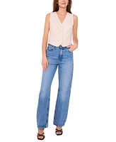 Vince Camuto Women's Pinstriped V-Neck Vest