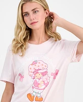 Love Tribe Juniors' Strawberry Shortcake Graphic Print T-Shirt