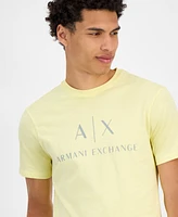 A|X Armani Exchange Men's Slim Fit Short Sleeve Logo Graphic Crewneck T-Shirt