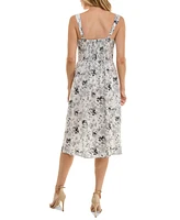 As U Wish Juniors' Wide-Strap Smocked-Back Fit & Flare Dress