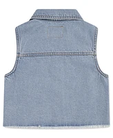 Levi's Big Girls Embroidered Denim Vest