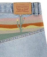 Levi's Big Girls Mini Mom Embroidered Shorts