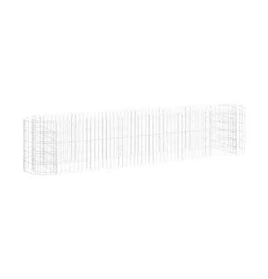 Gabion Raised Bed Galvanized Iron 102.4"x19.7"x19.7"
