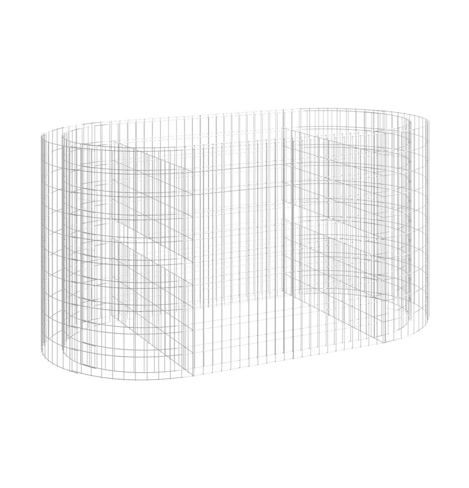 Gabion Raised Bed Galvanized Iron 78.7"x39.4"x39.4"