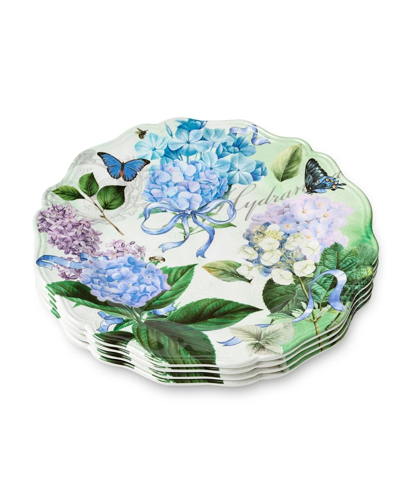 Certified International Garden Path Melamine 4-Pc. Dinner Plates, Service For 4