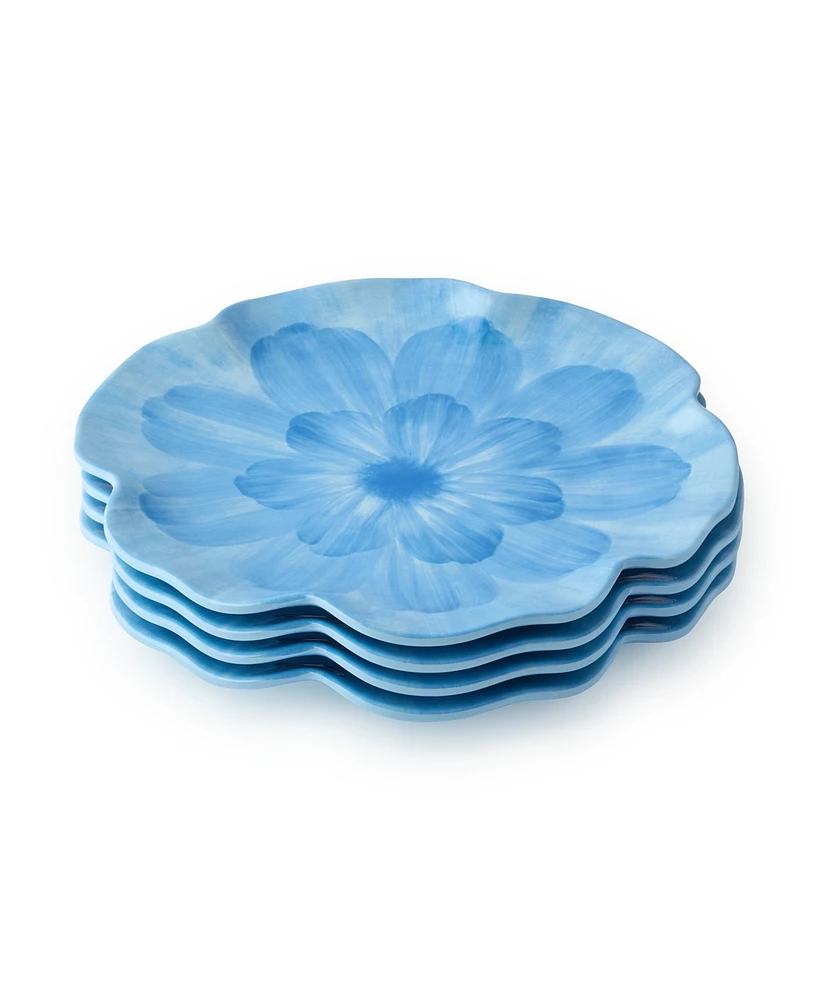 Certified International Wildflower 3-d Floral 4-Pc. Salad Plates, Service For 4