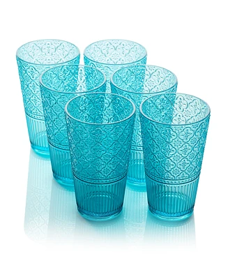 Certified International Victoria Acrylic Ice Tea Glasses